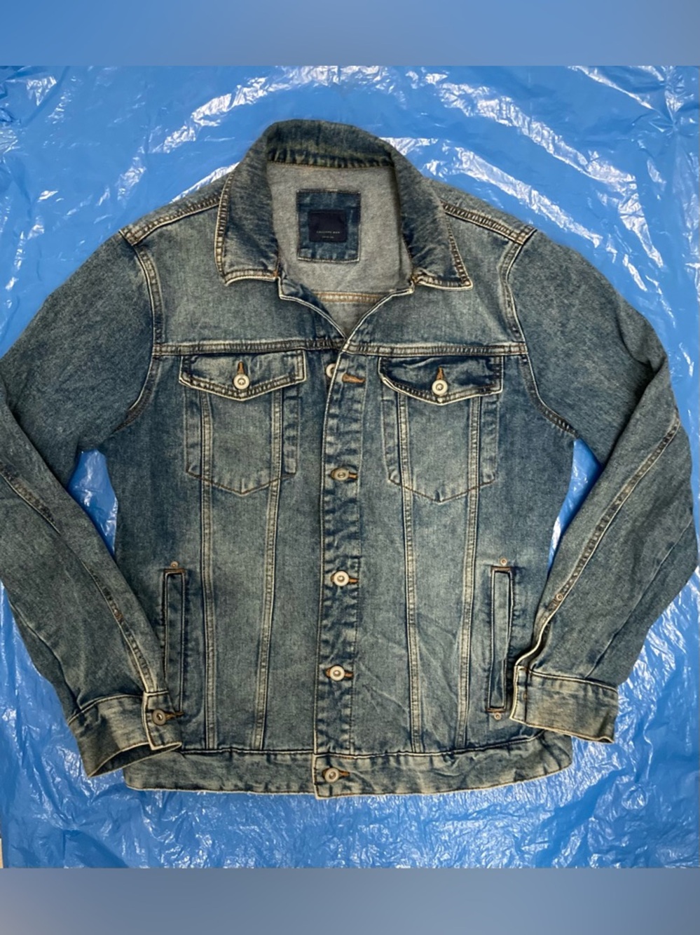 ✔️😎✔️Calliope Men's Washed Blue Denim Jacket
